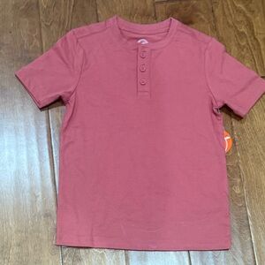 NWT Size Small (6-7) Wonder Nation Orange Henley Shirt